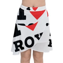 I Love Roy Chiffon Wrap Front Skirt by ilovewhateva