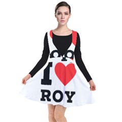 I Love Roy Plunge Pinafore Dress by ilovewhateva