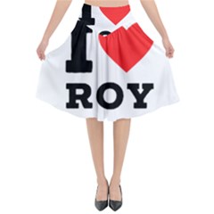 I Love Roy Flared Midi Skirt by ilovewhateva