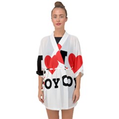 I Love Roy Half Sleeve Chiffon Kimono by ilovewhateva