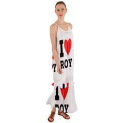 I Love Roy Cami Maxi Ruffle Chiffon Dress by ilovewhateva