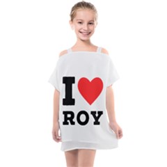 I Love Roy Kids  One Piece Chiffon Dress by ilovewhateva