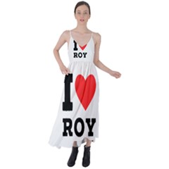 I Love Roy Tie Back Maxi Dress by ilovewhateva