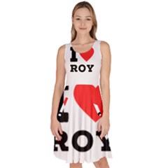 I Love Roy Knee Length Skater Dress With Pockets by ilovewhateva