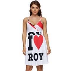 I Love Roy V-neck Pocket Summer Dress  by ilovewhateva