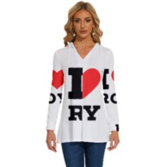 I Love Roy Long Sleeve Drawstring Hooded Top by ilovewhateva