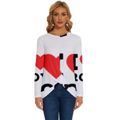 I Love Roy Long Sleeve Crew Neck Pullover Top by ilovewhateva