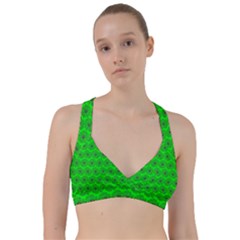 Gerbera Daisy Vector Tile Pattern Sweetheart Sports Bra by GardenOfOphir