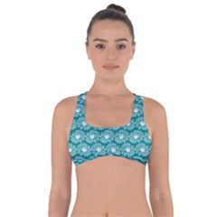 Gerbera Daisy Vector Tile Pattern Got No Strings Sports Bra