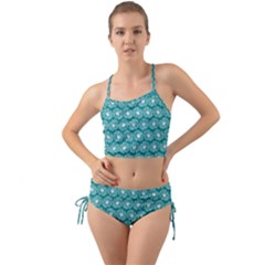 Gerbera Daisy Vector Tile Pattern Mini Tank Bikini Set by GardenOfOphir