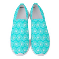 Gerbera Daisy Vector Tile Pattern Women s Slip On Sneakers