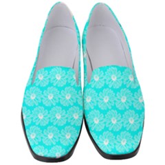 Gerbera Daisy Vector Tile Pattern Women s Classic Loafer Heels by GardenOfOphir