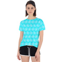 Gerbera Daisy Vector Tile Pattern Open Back Sport Tee