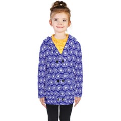 Gerbera Daisy Vector Tile Pattern Kids  Double Breasted Button Coat by GardenOfOphir