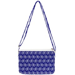 Gerbera Daisy Vector Tile Pattern Double Gusset Crossbody Bag by GardenOfOphir