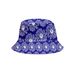 Gerbera Daisy Vector Tile Pattern Inside Out Bucket Hat (kids) by GardenOfOphir