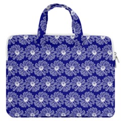 Gerbera Daisy Vector Tile Pattern Macbook Pro 13  Double Pocket Laptop Bag by GardenOfOphir