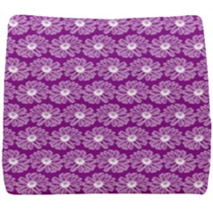 Gerbera Daisy Vector Tile Pattern Seat Cushion by GardenOfOphir