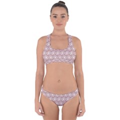 Gerbera Daisy Vector Tile Pattern Cross Back Hipster Bikini Set by GardenOfOphir