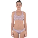 Gerbera Daisy Vector Tile Pattern Cross Back Hipster Bikini Set View1