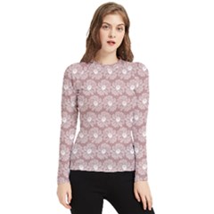 Gerbera Daisy Vector Tile Pattern Women s Long Sleeve Rash Guard by GardenOfOphir