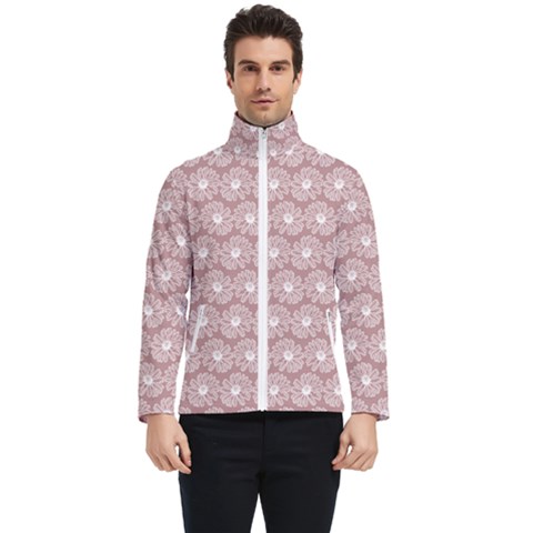 Gerbera Daisy Vector Tile Pattern Men s Bomber Jacket by GardenOfOphir