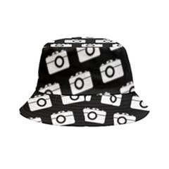 Modern Chic Vector Camera Illustration Pattern Bucket Hat by GardenOfOphir