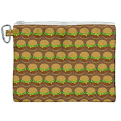 Burger Snadwich Food Tile Pattern Canvas Cosmetic Bag (xxl) by GardenOfOphir