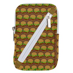 Burger Snadwich Food Tile Pattern Belt Pouch Bag (small) by GardenOfOphir