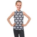 Modern Chic Vector Camera Illustration Pattern Kids  Sleeveless Polo Tee View1