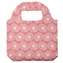 Coral Pink Gerbera Daisy Vector Tile Pattern Premium Foldable Grocery Recycle Bag View1