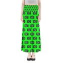 Modern Chic Vector Camera Illustration Pattern Full Length Maxi Skirt View1