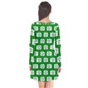 Modern Chic Vector Camera Illustration Pattern Long Sleeve V-neck Flare Dress View2