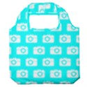 Modern Chic Vector Camera Illustration Pattern Premium Foldable Grocery Recycle Bag View1