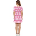 Pink Modern Chic Vector Camera Illustration Pattern Tiered Short Sleeve Babydoll Dress View4