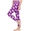 Modern Chic Vector Camera Illustration Pattern Lightweight Velour Classic Yoga Leggings View3