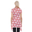 Modern Chic Vector Camera Illustration Pattern Short Sleeve Side Drop Tunic View2