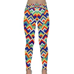 Trendy Chic Modern Chevron Pattern Classic Yoga Leggings by GardenOfOphir