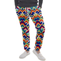 Trendy Chic Modern Chevron Pattern Men s Jogger Sweatpants by GardenOfOphir