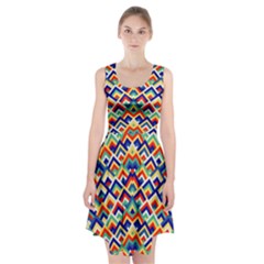 Trendy Chic Modern Chevron Pattern Racerback Midi Dress by GardenOfOphir