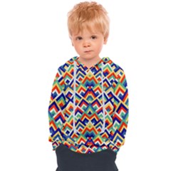 Trendy Chic Modern Chevron Pattern Kids  Overhead Hoodie