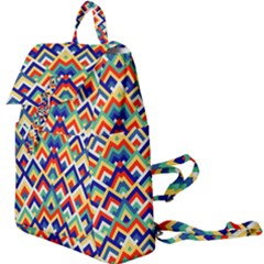 Trendy Chic Modern Chevron Pattern Buckle Everyday Backpack by GardenOfOphir