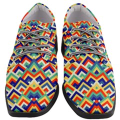 Trendy Chic Modern Chevron Pattern Women Heeled Oxford Shoes by GardenOfOphir