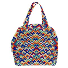 Trendy Chic Modern Chevron Pattern Boxy Hand Bag