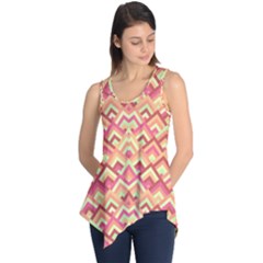 Trendy Chic Modern Chevron Pattern Sleeveless Tunic by GardenOfOphir