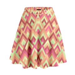 Trendy Chic Modern Chevron Pattern High Waist Skirt by GardenOfOphir