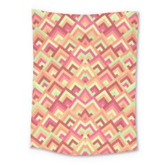 Trendy Chic Modern Chevron Pattern Medium Tapestry by GardenOfOphir