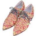 Trendy Chic Modern Chevron Pattern Pointed Oxford Shoes View2