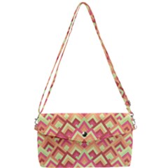 Trendy Chic Modern Chevron Pattern Removable Strap Clutch Bag by GardenOfOphir