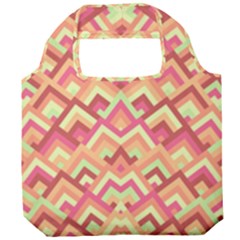 Trendy Chic Modern Chevron Pattern Foldable Grocery Recycle Bag by GardenOfOphir